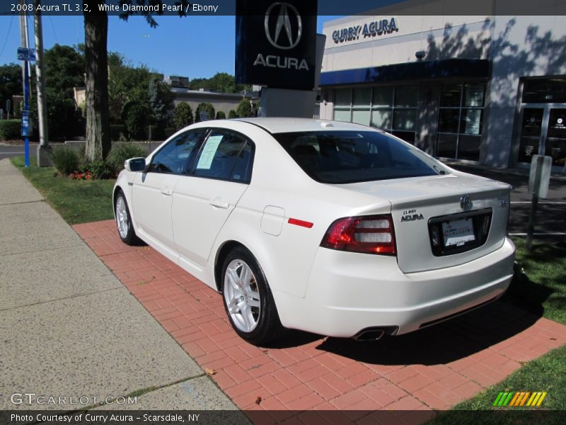 White Diamond Pearl / Ebony 2008 Acura TL 3.2