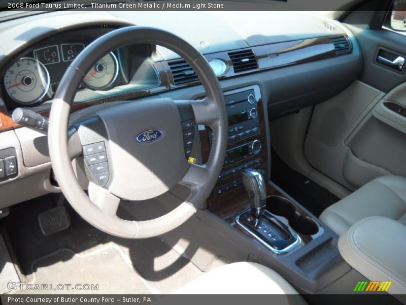Titanium Green Metallic / Medium Light Stone 2008 Ford Taurus Limited