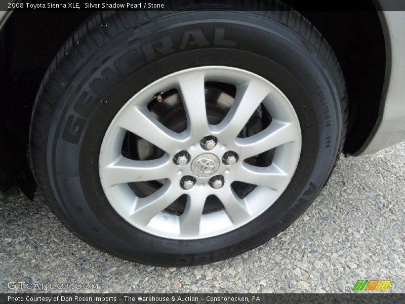 Silver Shadow Pearl / Stone 2008 Toyota Sienna XLE