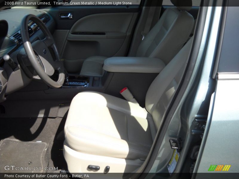 Titanium Green Metallic / Medium Light Stone 2008 Ford Taurus Limited