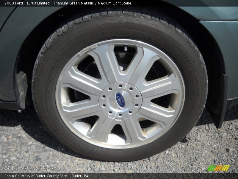 Titanium Green Metallic / Medium Light Stone 2008 Ford Taurus Limited