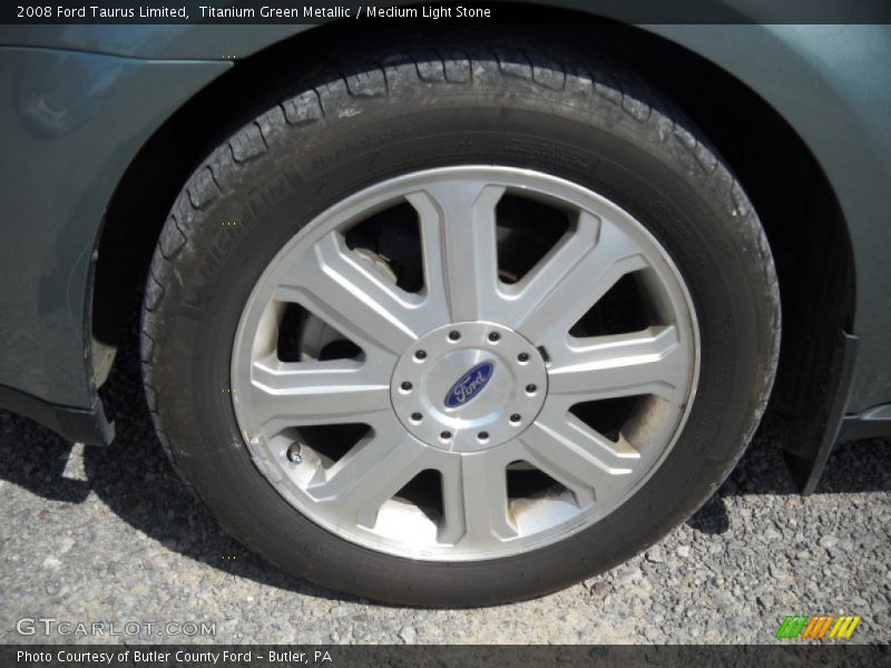 Titanium Green Metallic / Medium Light Stone 2008 Ford Taurus Limited