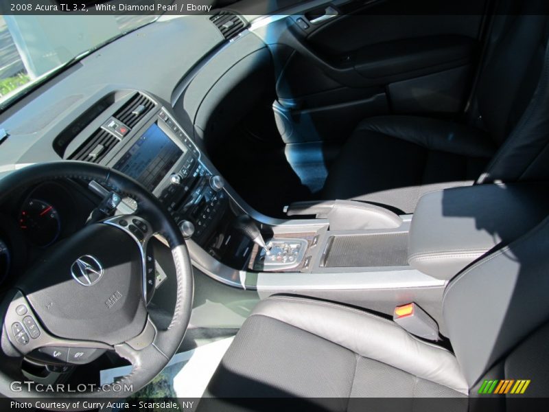 White Diamond Pearl / Ebony 2008 Acura TL 3.2