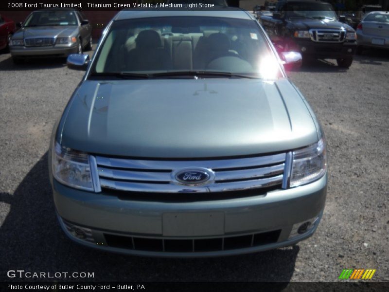 Titanium Green Metallic / Medium Light Stone 2008 Ford Taurus Limited