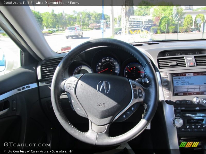 White Diamond Pearl / Ebony 2008 Acura TL 3.2