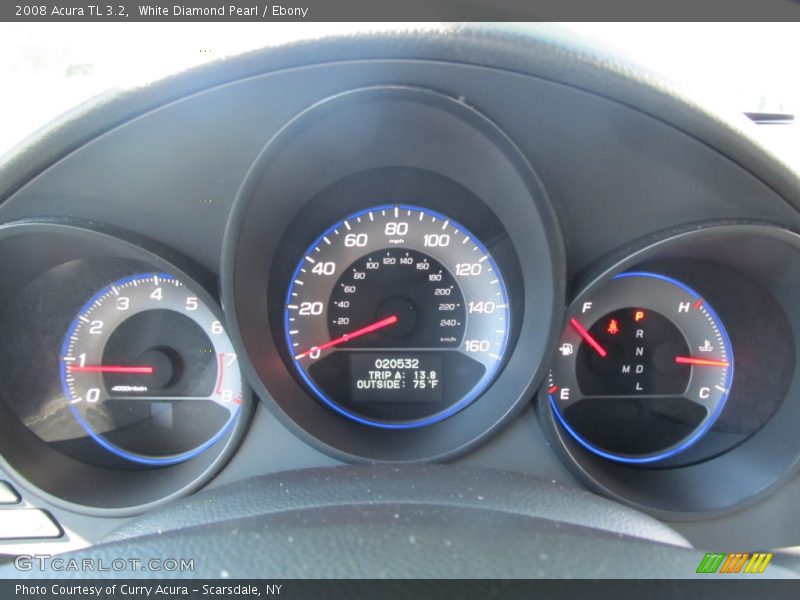 White Diamond Pearl / Ebony 2008 Acura TL 3.2