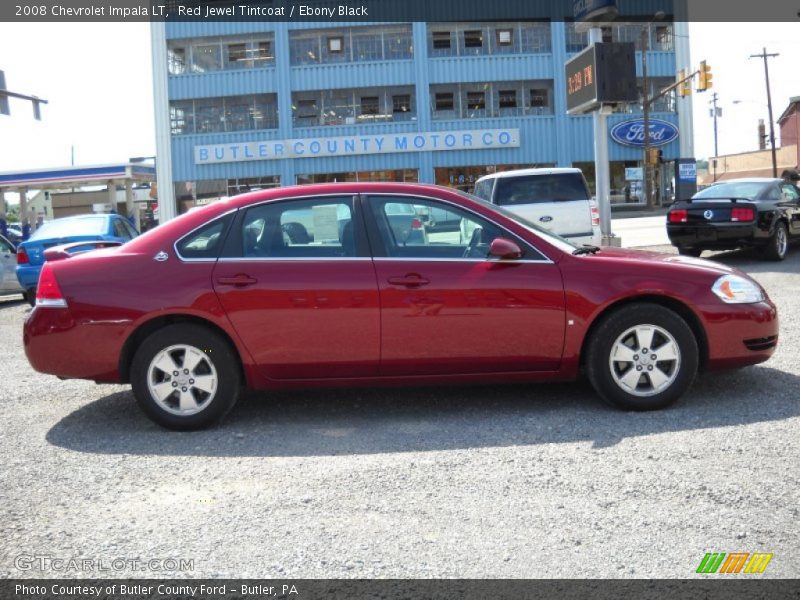Red Jewel Tintcoat / Ebony Black 2008 Chevrolet Impala LT
