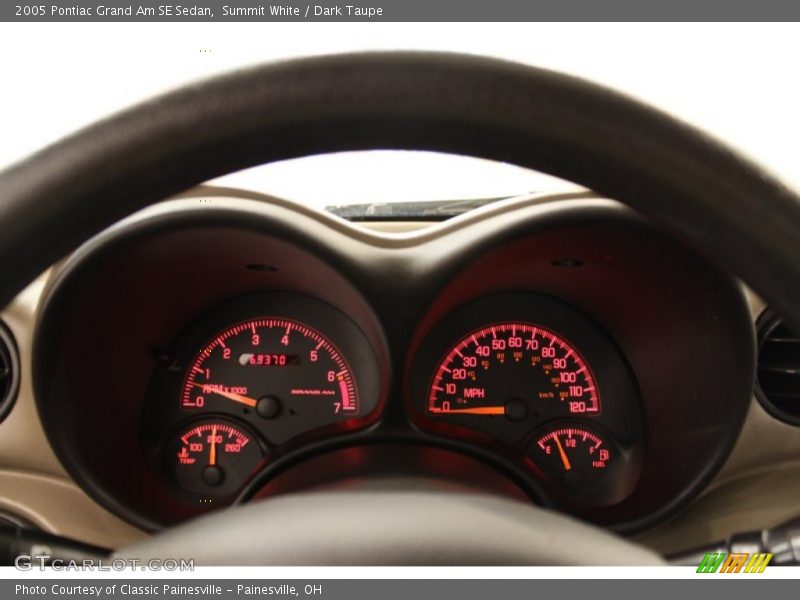 Summit White / Dark Taupe 2005 Pontiac Grand Am SE Sedan