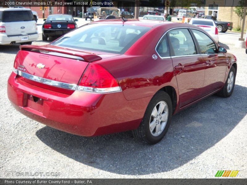 Red Jewel Tintcoat / Ebony Black 2008 Chevrolet Impala LT