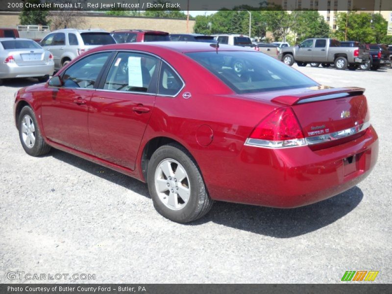 Red Jewel Tintcoat / Ebony Black 2008 Chevrolet Impala LT