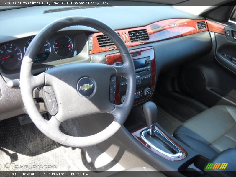 Red Jewel Tintcoat / Ebony Black 2008 Chevrolet Impala LT