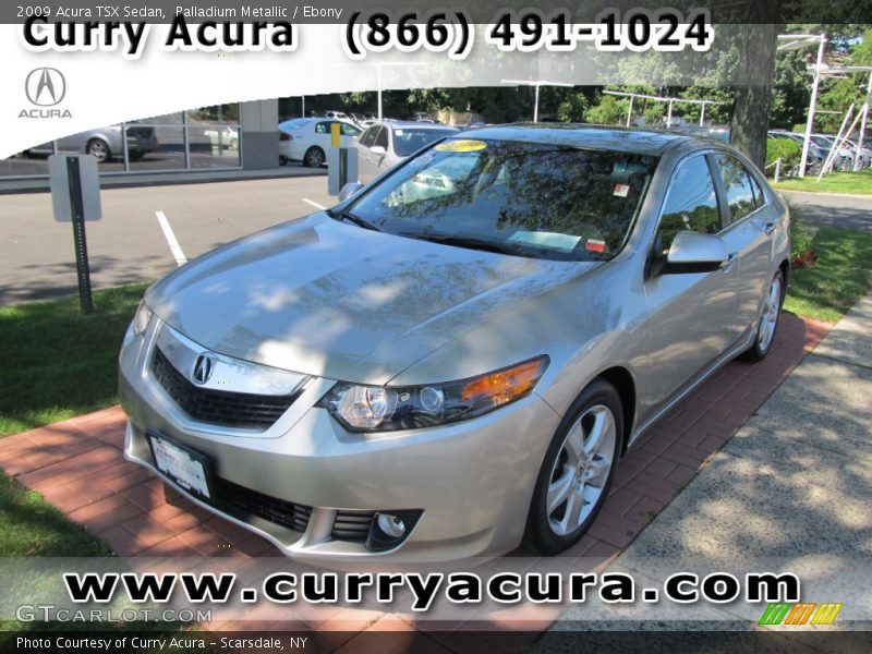 Palladium Metallic / Ebony 2009 Acura TSX Sedan