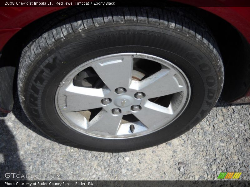 Red Jewel Tintcoat / Ebony Black 2008 Chevrolet Impala LT