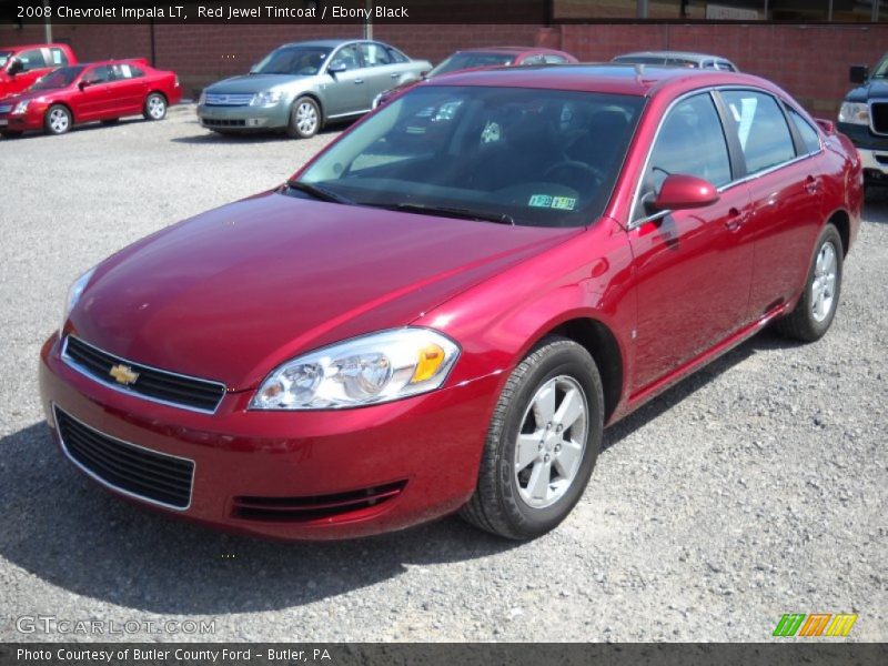Red Jewel Tintcoat / Ebony Black 2008 Chevrolet Impala LT