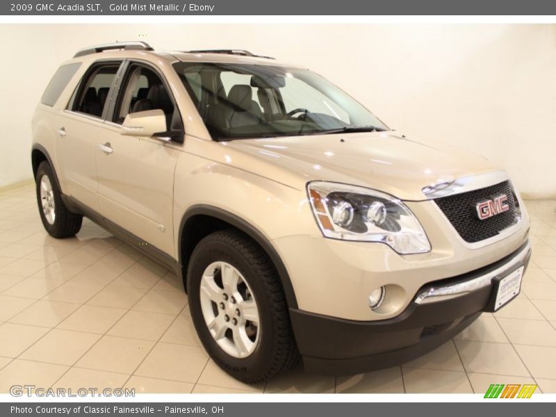 Gold Mist Metallic / Ebony 2009 GMC Acadia SLT