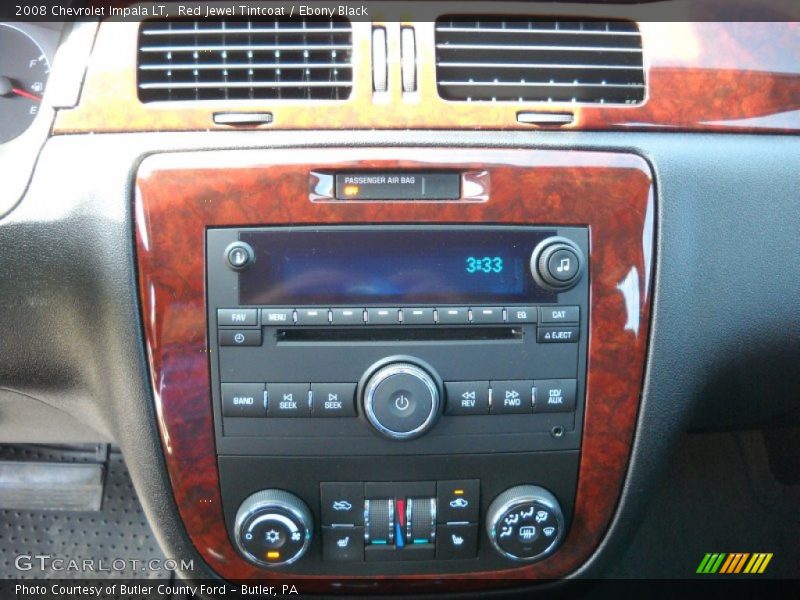 Red Jewel Tintcoat / Ebony Black 2008 Chevrolet Impala LT