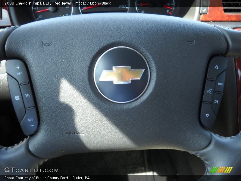 Red Jewel Tintcoat / Ebony Black 2008 Chevrolet Impala LT