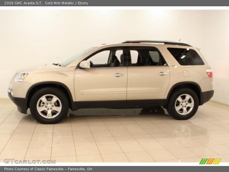 Gold Mist Metallic / Ebony 2009 GMC Acadia SLT