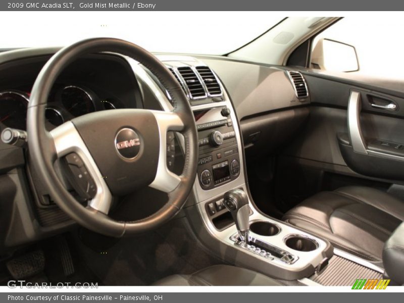 Gold Mist Metallic / Ebony 2009 GMC Acadia SLT
