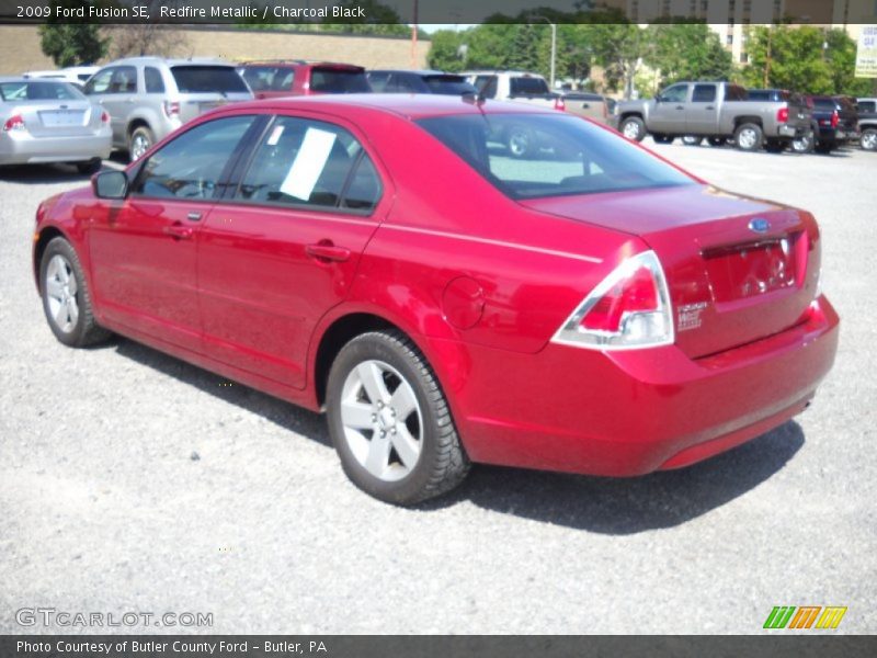 Redfire Metallic / Charcoal Black 2009 Ford Fusion SE