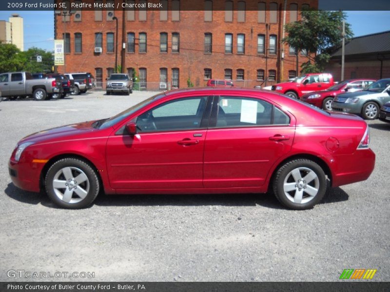 Redfire Metallic / Charcoal Black 2009 Ford Fusion SE