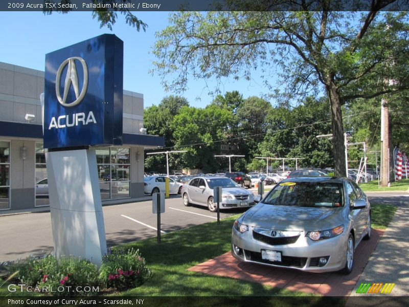 Palladium Metallic / Ebony 2009 Acura TSX Sedan