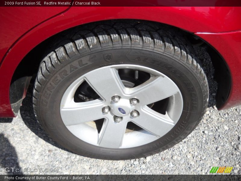 Redfire Metallic / Charcoal Black 2009 Ford Fusion SE