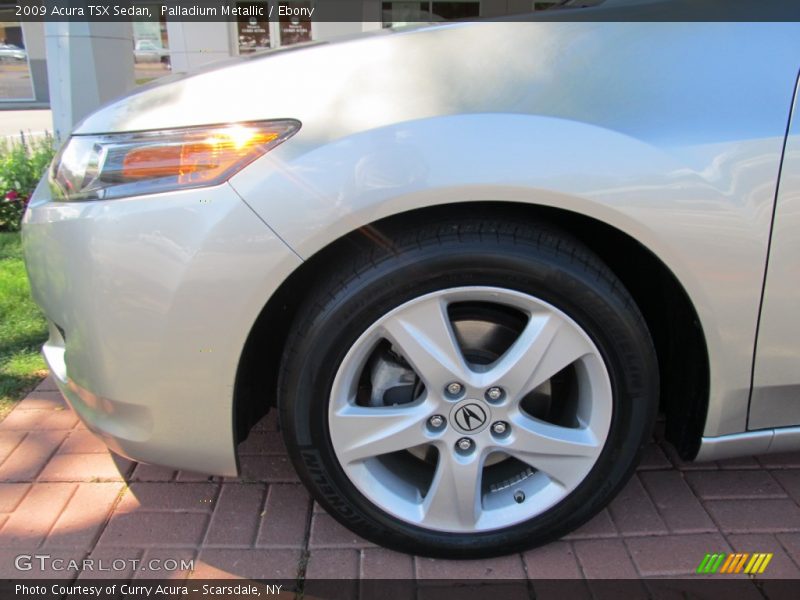 Palladium Metallic / Ebony 2009 Acura TSX Sedan