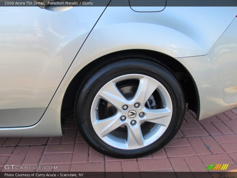 Palladium Metallic / Ebony 2009 Acura TSX Sedan