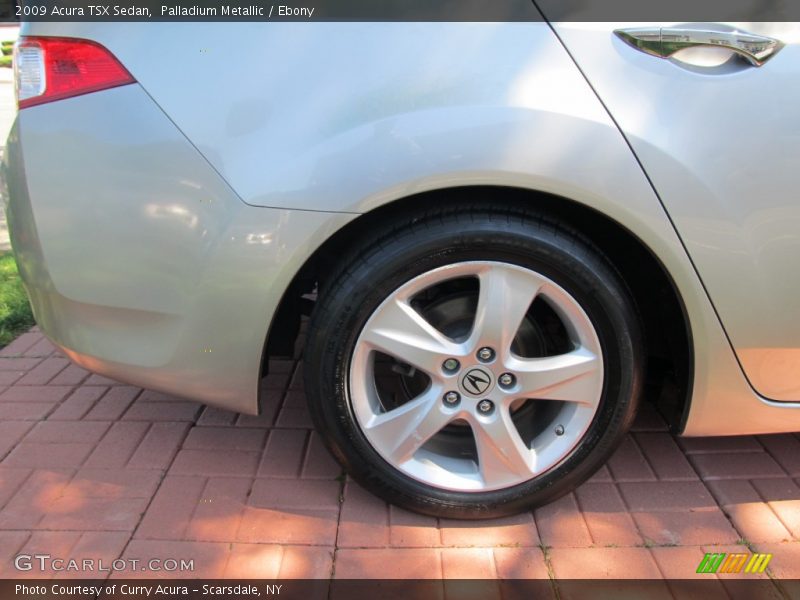 Palladium Metallic / Ebony 2009 Acura TSX Sedan