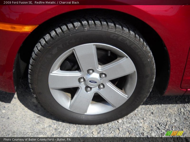 Redfire Metallic / Charcoal Black 2009 Ford Fusion SE