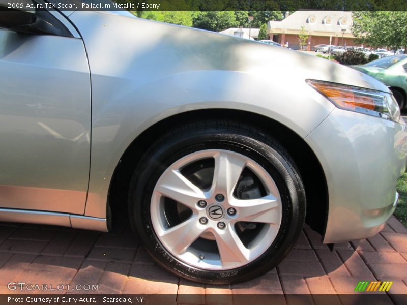 Palladium Metallic / Ebony 2009 Acura TSX Sedan