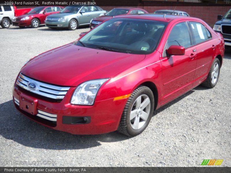 Redfire Metallic / Charcoal Black 2009 Ford Fusion SE