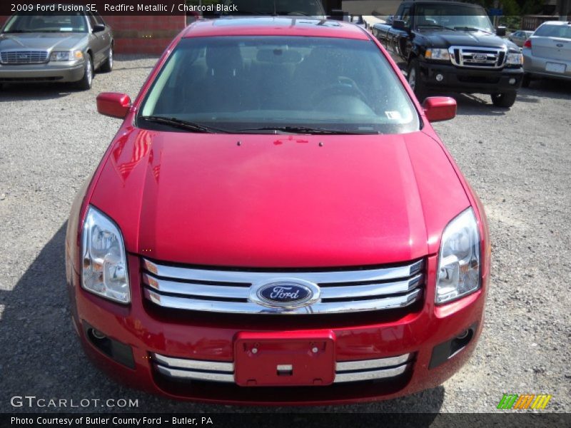 Redfire Metallic / Charcoal Black 2009 Ford Fusion SE
