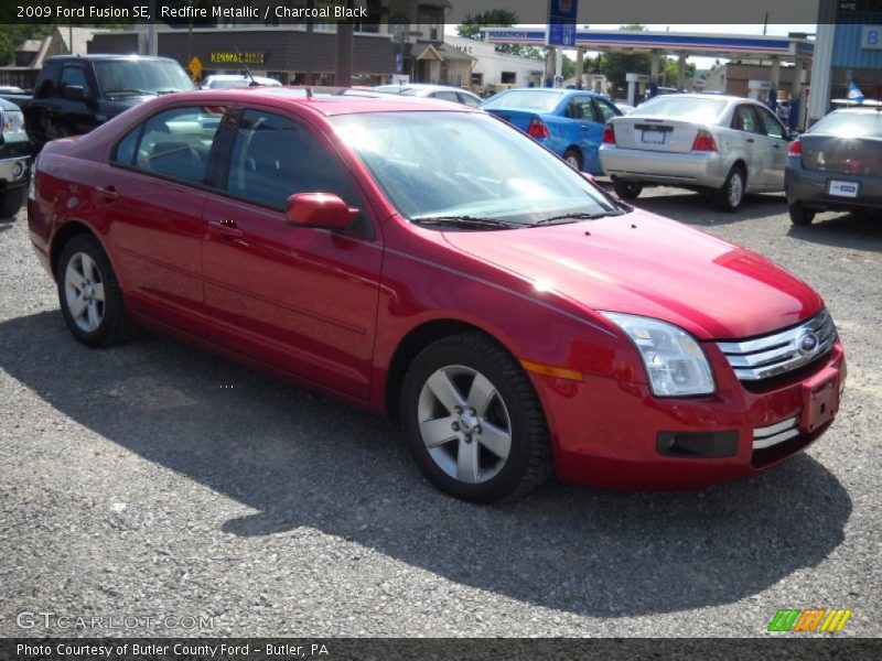 Redfire Metallic / Charcoal Black 2009 Ford Fusion SE