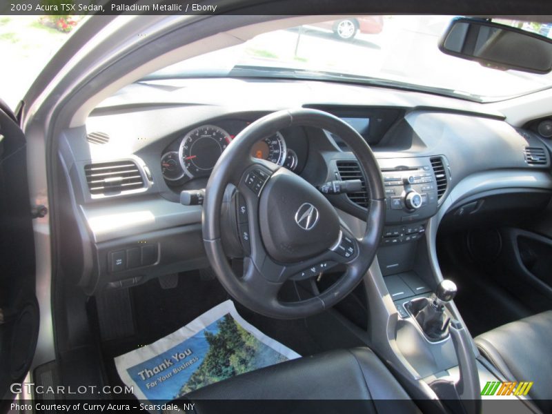 Palladium Metallic / Ebony 2009 Acura TSX Sedan