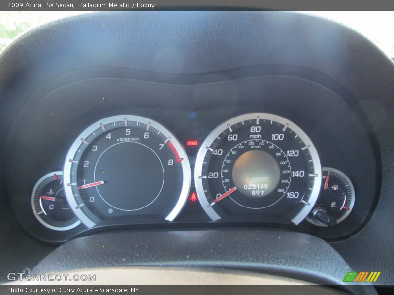 Palladium Metallic / Ebony 2009 Acura TSX Sedan
