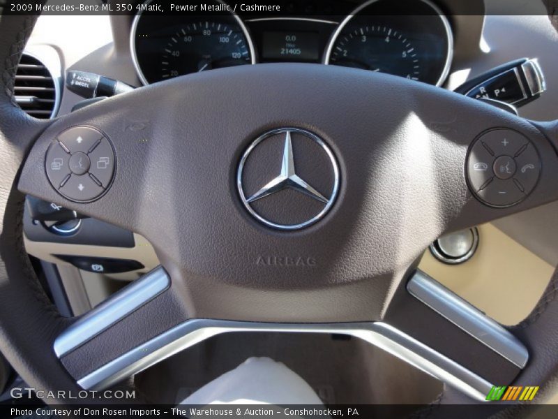 Pewter Metallic / Cashmere 2009 Mercedes-Benz ML 350 4Matic