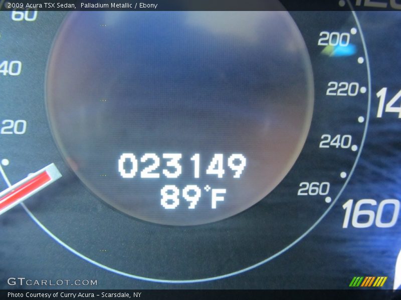 Palladium Metallic / Ebony 2009 Acura TSX Sedan