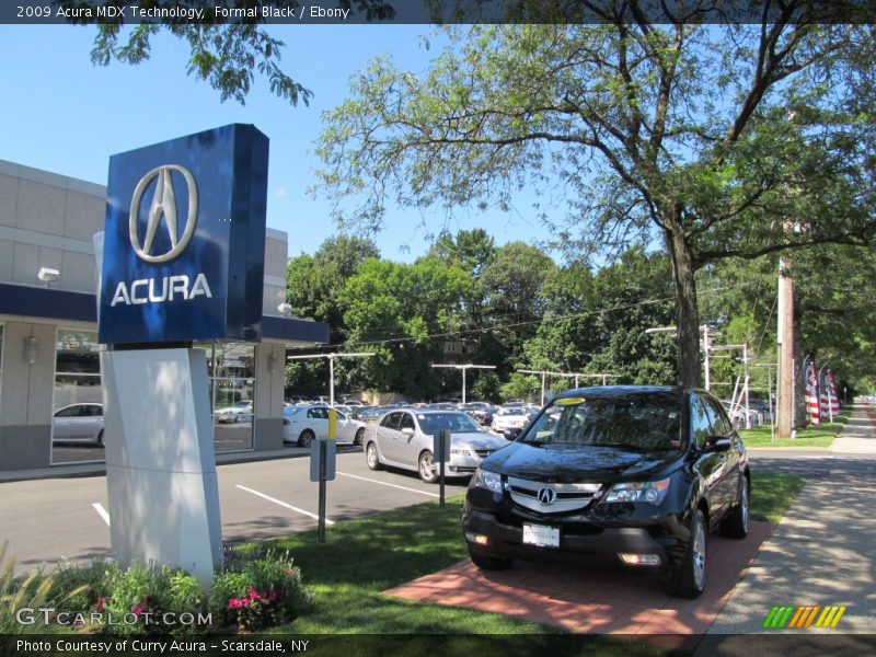 Formal Black / Ebony 2009 Acura MDX Technology
