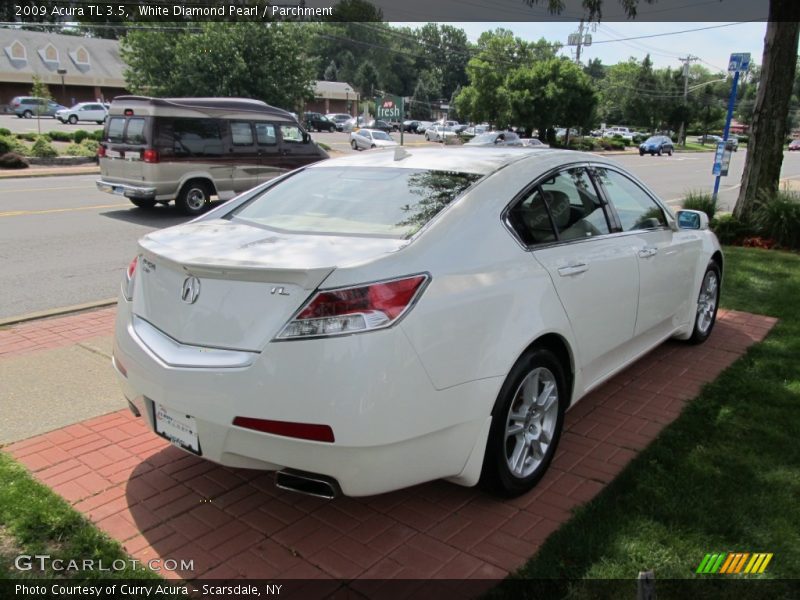 White Diamond Pearl / Parchment 2009 Acura TL 3.5