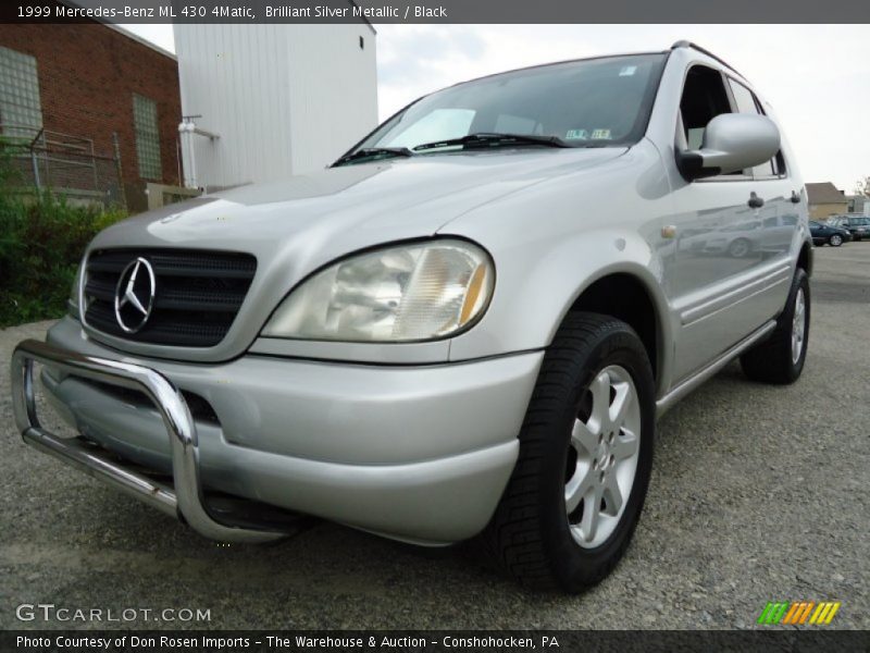 Brilliant Silver Metallic / Black 1999 Mercedes-Benz ML 430 4Matic