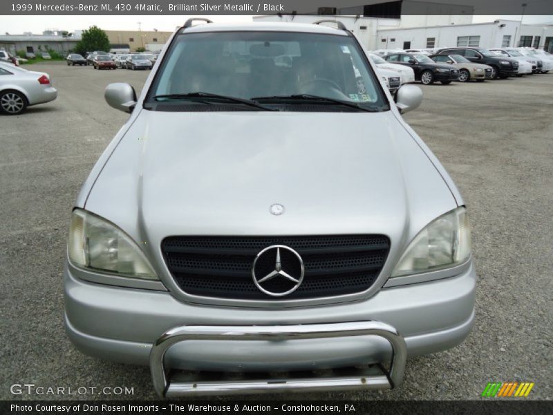 Brilliant Silver Metallic / Black 1999 Mercedes-Benz ML 430 4Matic