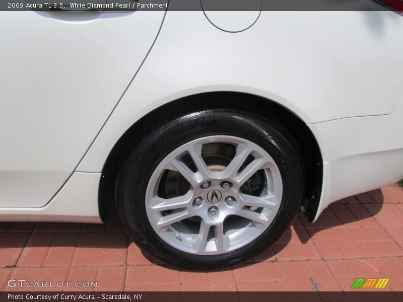 White Diamond Pearl / Parchment 2009 Acura TL 3.5