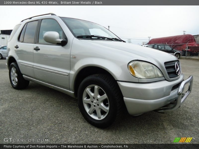 Brilliant Silver Metallic / Black 1999 Mercedes-Benz ML 430 4Matic