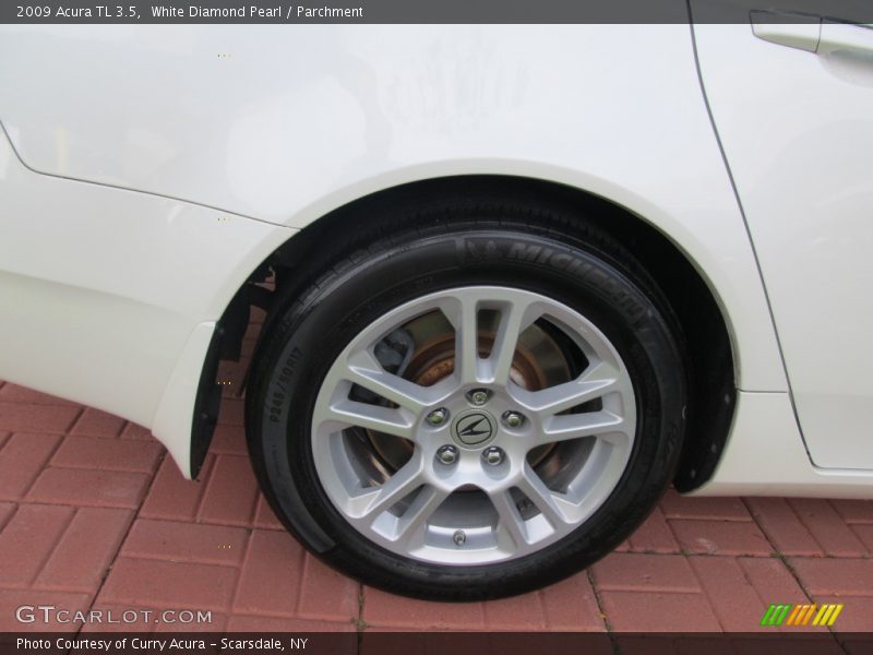 White Diamond Pearl / Parchment 2009 Acura TL 3.5