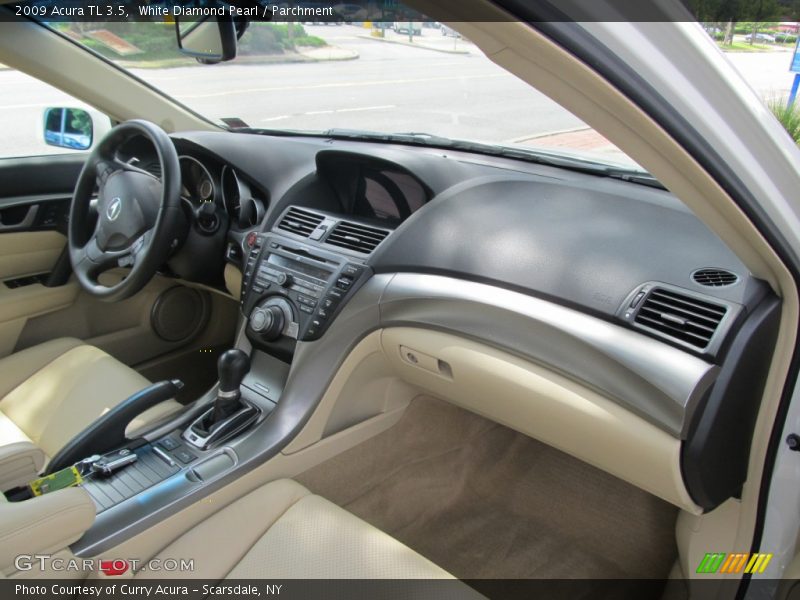 White Diamond Pearl / Parchment 2009 Acura TL 3.5