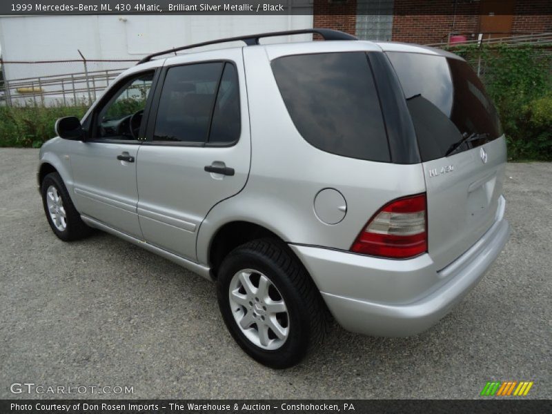 Brilliant Silver Metallic / Black 1999 Mercedes-Benz ML 430 4Matic