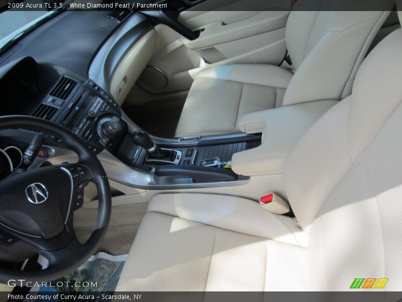 White Diamond Pearl / Parchment 2009 Acura TL 3.5