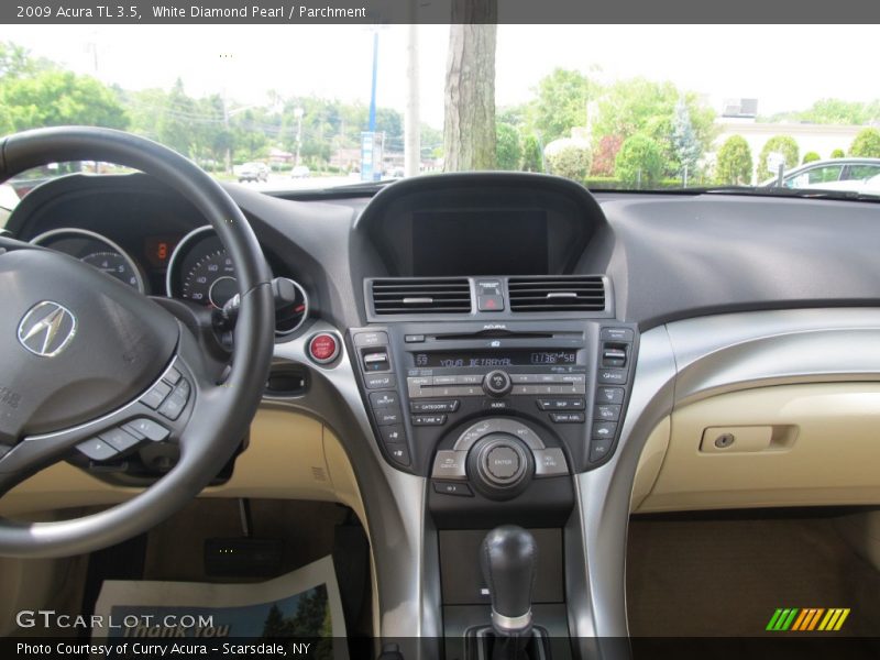 White Diamond Pearl / Parchment 2009 Acura TL 3.5